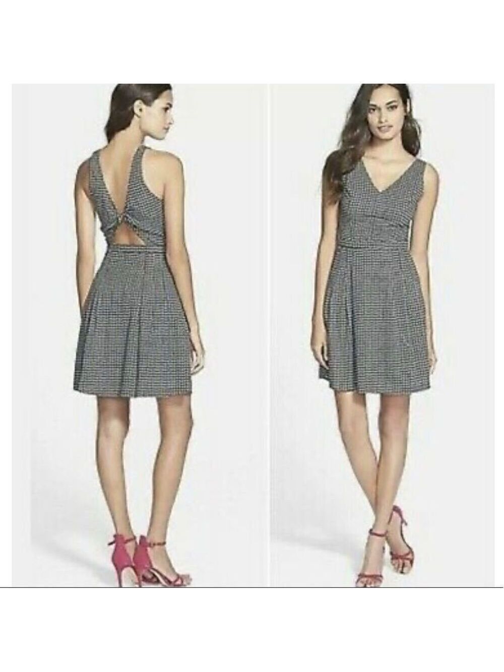 Joie Neilah Tie Back Fit & Flare Midi Dress